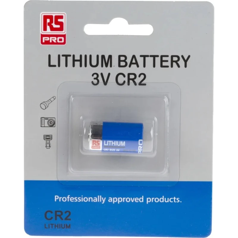 RS PRO 3 V Lithium Manganese Dioxide Camera Battery 1 Ah 15.1 mm CR15H270