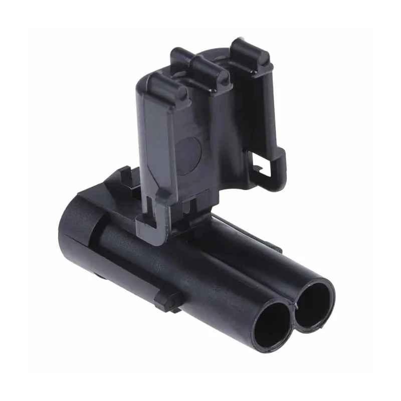 Delphi Weather-Pack Automotive Connector Male 2 Way Crimp Termination Black Cable 20A 12010973
