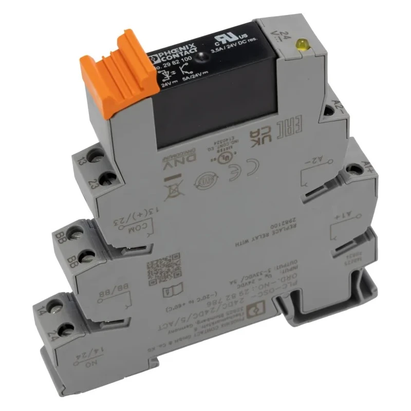 Phoenix Contact PLC DIN Rail Solid State Interface Relay 3V DC, 33V DC, 94 x 80 x 14mm Dimensions 2982786