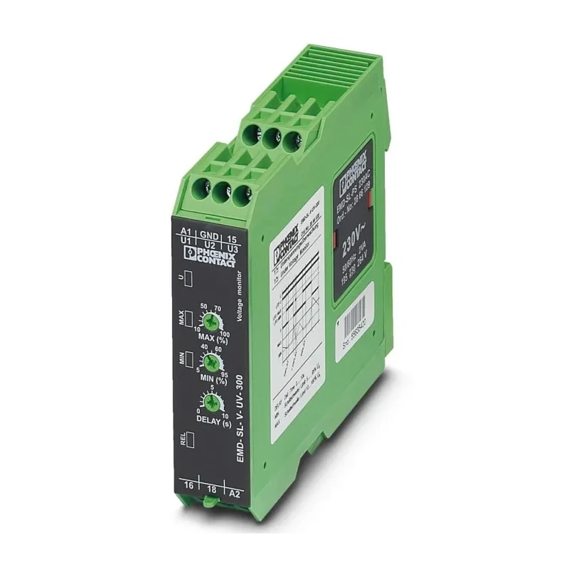 Phoenix Contact Monitoring Relay 1 Phase SPDT DIN Rail Mount 230V AC, 24V DC 2866035