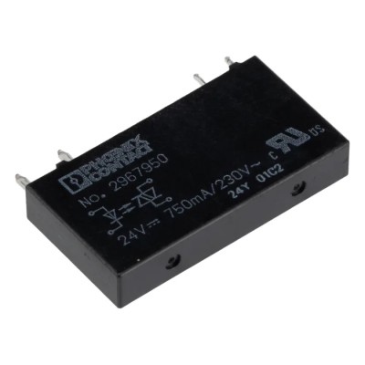 Phoenix Contact Solid State Relay 24V DC Input 24-253V AC Output Through Hole Mount OPT-24DC/230AC/1 2967950