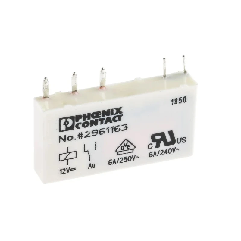 Phoenix Contact PCB Power Relay, 12V DC Coil, 10mA Switching Current, SPDT Contact Configuration 2961163