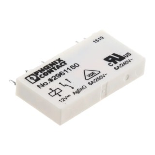 Phoenix Contact PCB Power Relay 12V DC Coil 6A Switching Current SPDT 2961150