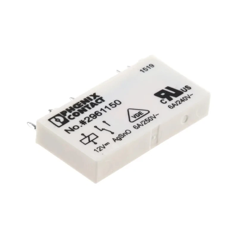 Phoenix Contact PCB Power Relay 12V DC Coil 6A Switching Current SPDT 2961150