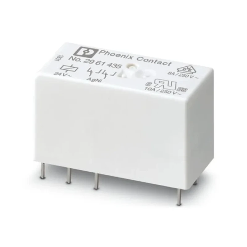 Phoenix Contact PCB Power Relay, 24V AC Coil, 8A Switching Current, DPDT Model 2961435