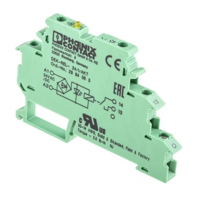 Phoenix Contact Chassis Interface Relay 24V AC/DC Coil, 5A Switching Current, SPST Contact Configuration 2964063
