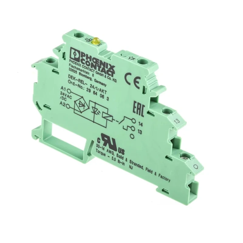 Phoenix Contact Chassis Interface Relay 24V AC/DC Coil, 5A Switching Current, SPST Contact Configuration 2964063