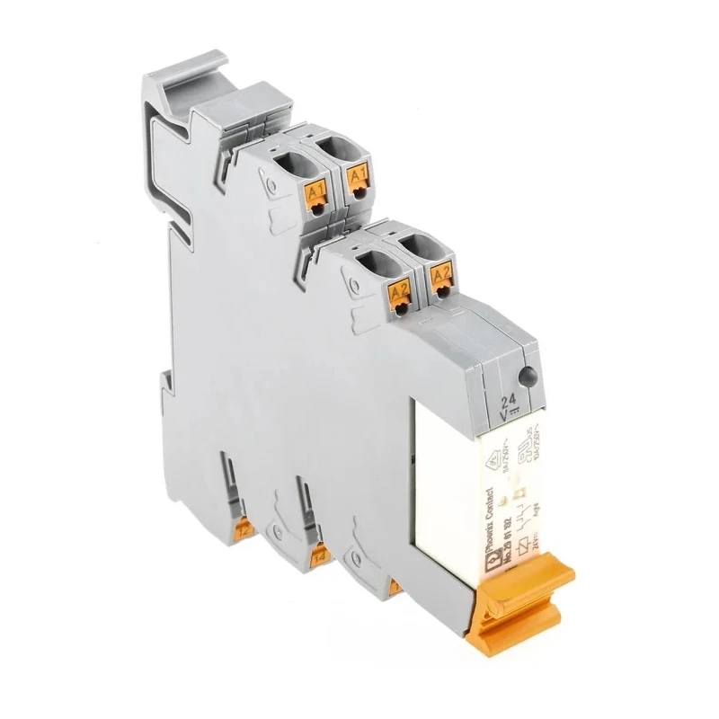 Phoenix Contact Interface Relay Module PLC-RPT- 24DC/21-21, DIN Rail Mount, 24V DC Coil, DPDT, 18mA Coil Current 2900330