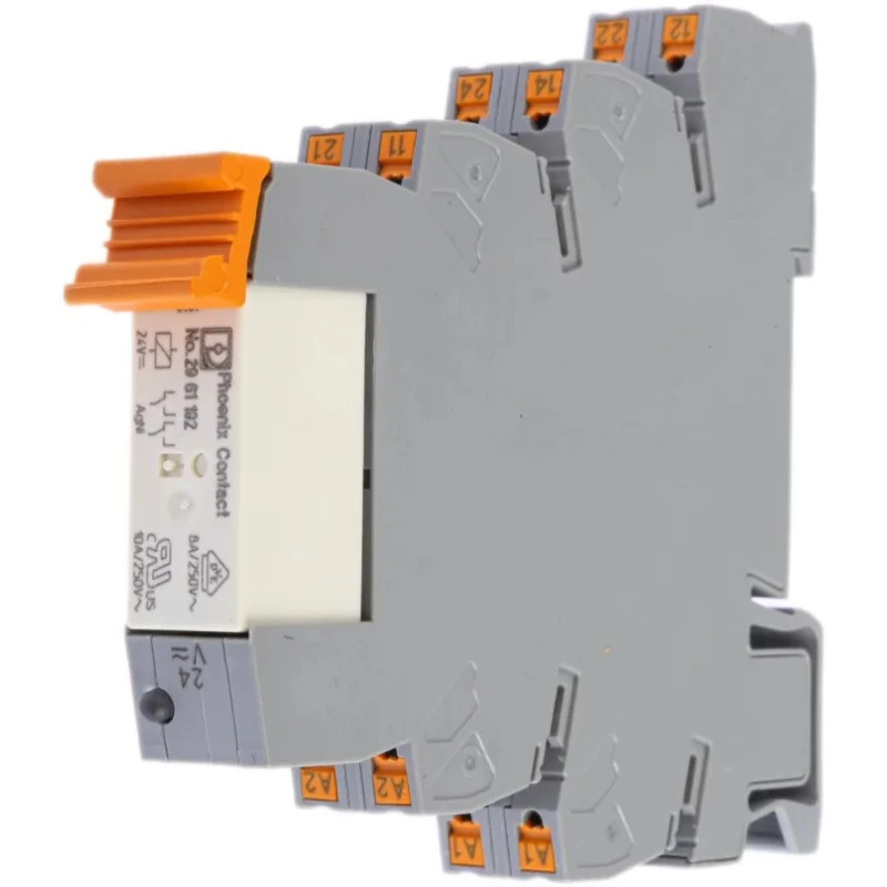Phoenix Contact Electromechanical Interface Relay DIN Rail Mount 24V ac/dc Coil 6A Switching DPDT 2900332
