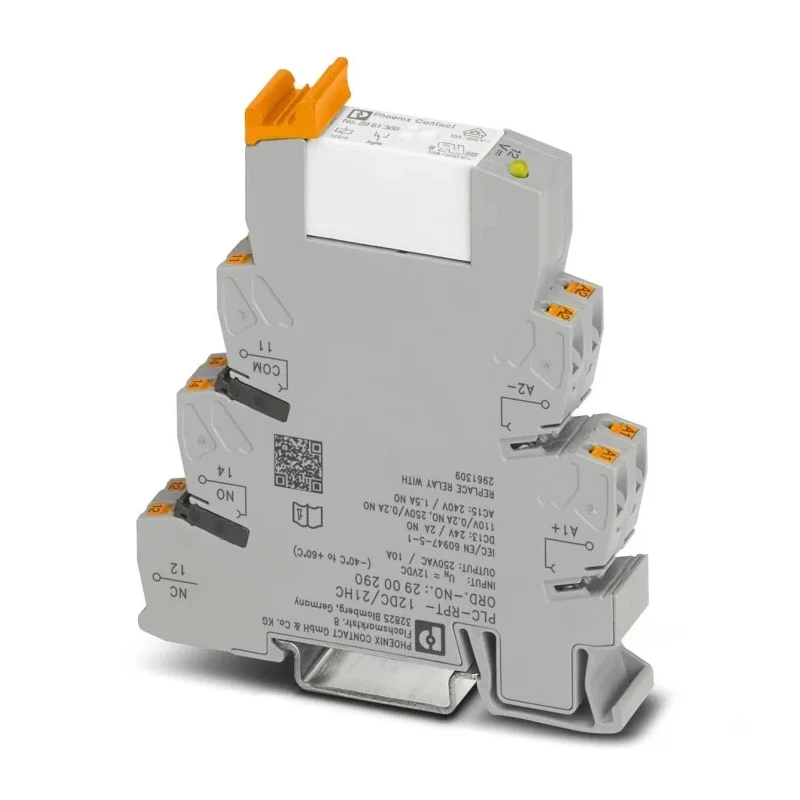 Phoenix Contact Electromechanical Interface Relay PLC-RPT- 12DC/21HC, DIN Rail Mount, 12V DC Coil, SPDT, 10A 2900290