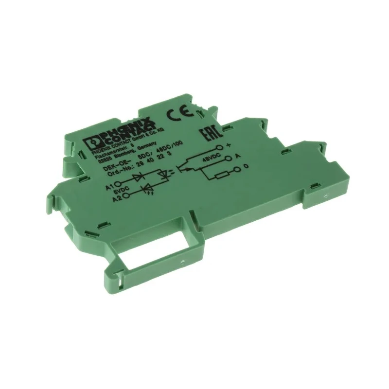 Phoenix Contact DEK-OE- 5DC/ 48DC/100 Solid State Interface Relay 3 V DC, 48 V DC DIN Rail Screw Terminal 2940223