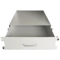 RS PRO Steel Grey Ventilated Server Rack Keyboard Drawer 3U, 35kg Load, 483mm x 500mm 802-0276