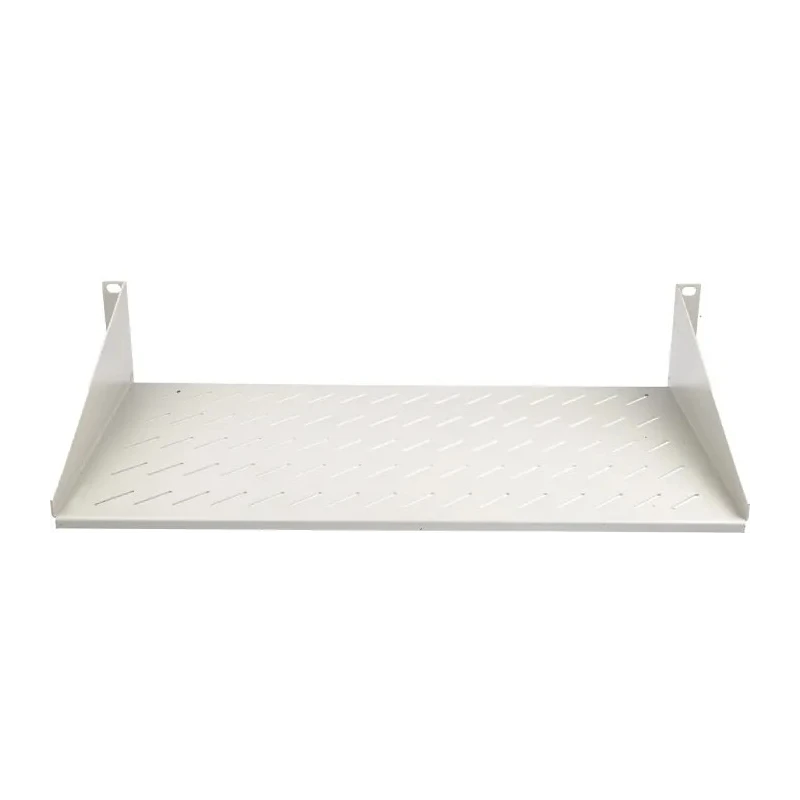 RS PRO Grey Cantilever Shelf 2 U 25kg Load 483mm x 250mm Steel Electrostatic Powder Paint 802-0273
