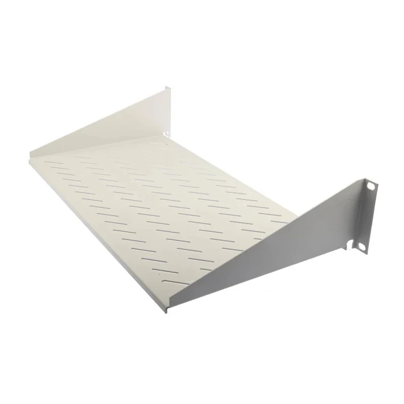 RS PRO Grey Cantilever Shelf 2 U 25kg Load 483mm x 250mm Steel Electrostatic Powder Paint 802-0273