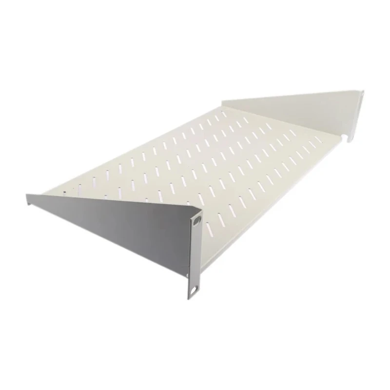 RS PRO Grey Cantilever Shelf 2 U 25kg Load 483mm x 250mm Steel Electrostatic Powder Paint 802-0273