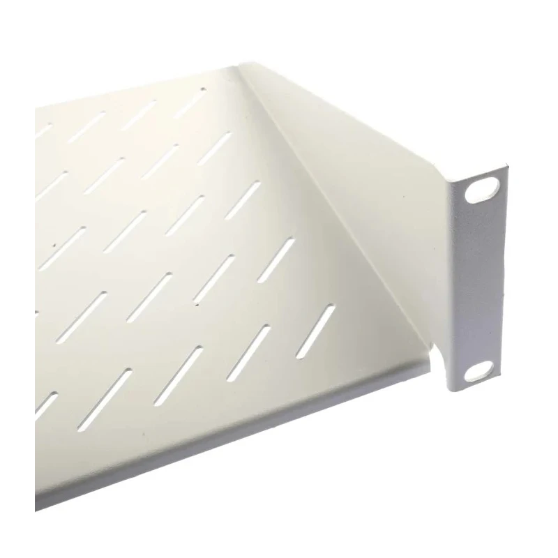 RS PRO Grey Cantilever Shelf 2 U 25kg Load 483mm x 250mm Steel Electrostatic Powder Paint 802-0273