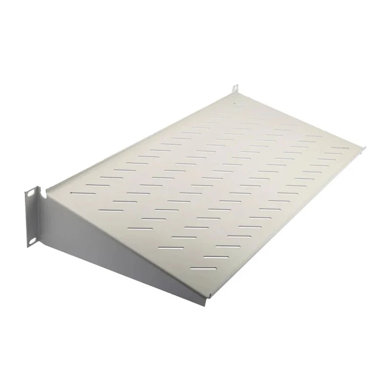 RS PRO Grey Cantilever Shelf 2 U 25kg Load 483mm x 250mm Steel Electrostatic Powder Paint 802-0273