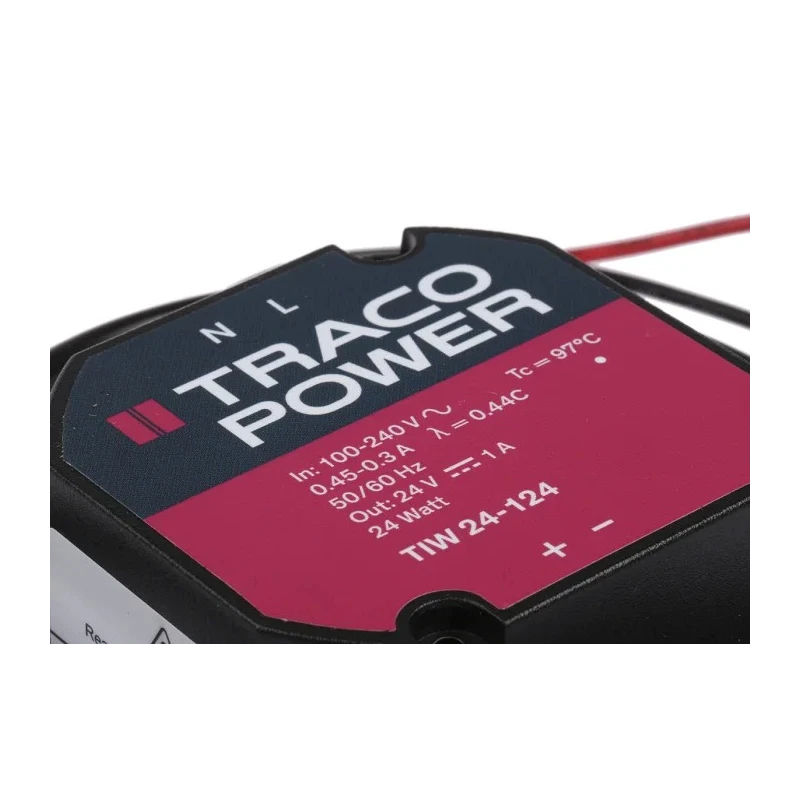 TRACOPOWER Switching Power Supply 24V DC, 24W Power, Wall Mount, Efficiency 85% TIW 24-124