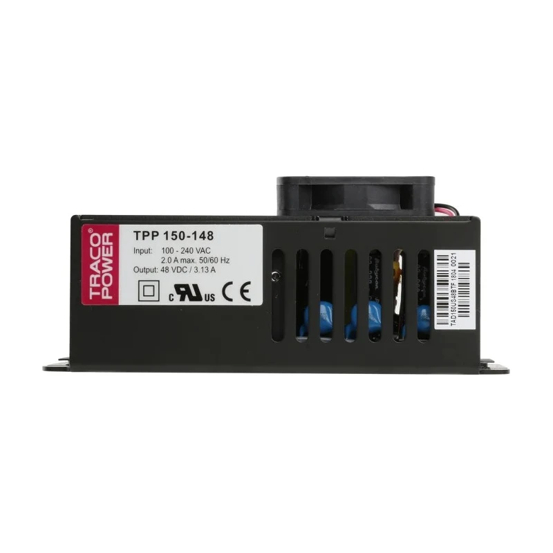 TRACOPOWER Switching Power Supply 48V 150W Universal Input Chassis Mount TPP 150-148