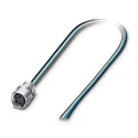 Phoenix Contact Female 4 Way Straight to 4 Way Unterminated Sensor Actuator Cable, 0.5 m 1500363