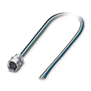 Phoenix Contact Female 4 Way Straight to 4 Way Unterminated Sensor Actuator Cable, 0.5 m 1500363