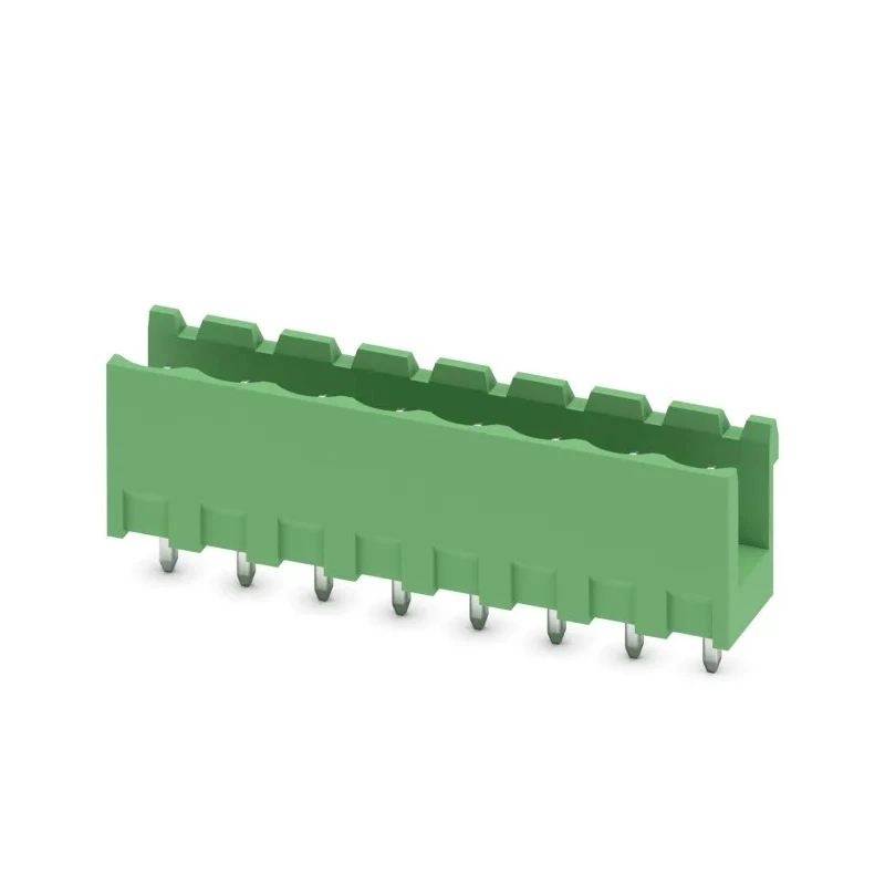 Phoenix Contact COMBICON MSTBV Series Pluggable Terminal Block, 8-Contact, 5.08 mm Pitch, 1 Row, 12A, 320V, Green 1758076
