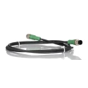 Phoenix Contact Sensor Actuator Cable Female 4 way M12 Straight to Male 4 way M12 Straight 1.5m 300V 1668373