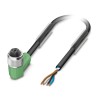 Phoenix Contact Sensor Actuator Cable Female 4 Way Right Angle to 4 Way Unterminated 10m 250V SAC-4P-10.0-PUR/M12FR 1681389