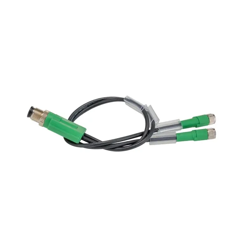 Phoenix Contact Sensor Actuator Cable SAC-3P-M12Y/2X0.3-PUR/M 8FS 3-Way Female to Male Straight Plug M12 300mm 60V dc 1671331