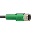 Phoenix Contact Sensor Actuator Cable SAC-3P-M12Y/2X0.3-PUR/M 8FS 3-Way Female to Male Straight Plug M12 300mm 60V dc 1671331