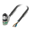 Phoenix Contact Sensor Actuator Cable Female 4 Way Right Angle to 4 Way Unterminated Polyurethane Jacket 10m 24V 1681020
