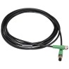 Phoenix Contact Sensor Actuator Cable Male 4 Way Straight to Female 4 Way Straight 3 m 300V SAC-4P-M 8MS/3.0-PUR/M 1682171