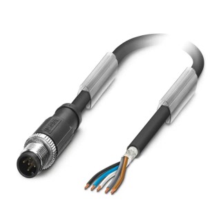Phoenix Contact Male 5 Way Straight to 5 Way Unterminated Sensor Actuator Cable 1.5 m 1682728