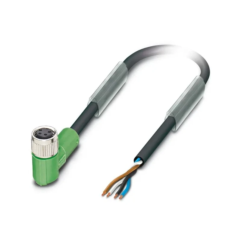Phoenix Contact Sensor Actuator Cable Female 4 Way Right Angle to 4 Way Unterminated, Polyurethane Jacket, 10m Length 1694172