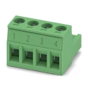Phoenix Contact Pluggable Terminal Block MSTB 2.5/4-ST BD:1-4, 4-Contact, 5 mm Pitch, 320V, Polyamide Housing, Screw 1751086