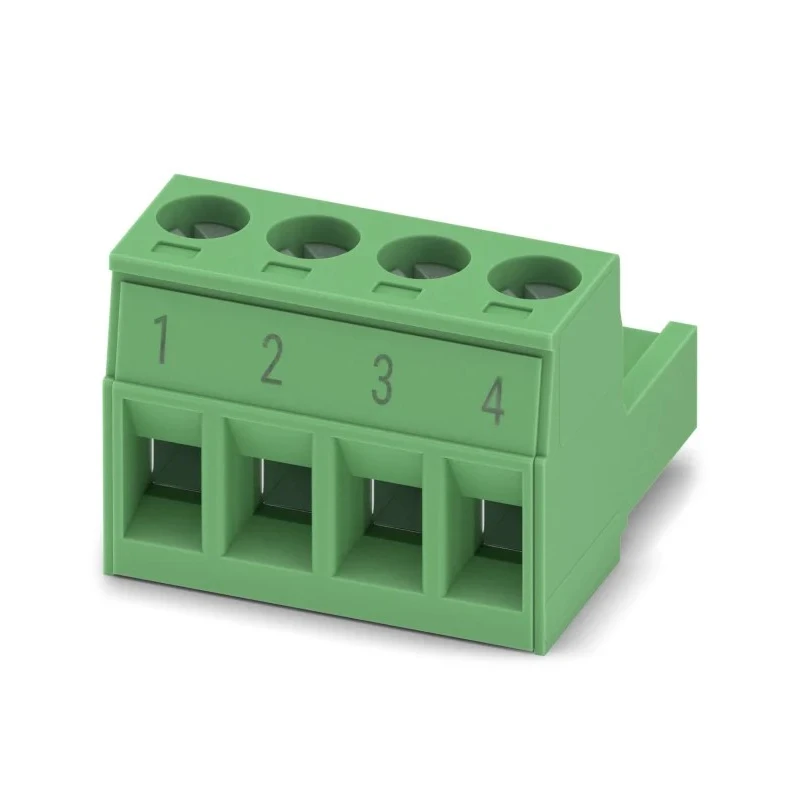 Phoenix Contact Pluggable Terminal Block MSTB 2.5/4-ST BD:1-4, 4-Contact, 5 mm Pitch, 320V, Polyamide Housing, Screw 1751086