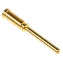 Phoenix Contact Male Crimp Circular Connector Contact 2 mm, Copper Zinc Alloy, Nickel Plated Gold Coated 1605639