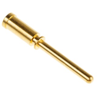 Phoenix Contact Male Crimp Circular Connector Contact 2 mm, Copper Zinc Alloy, Nickel Plated Gold Coated 1605639