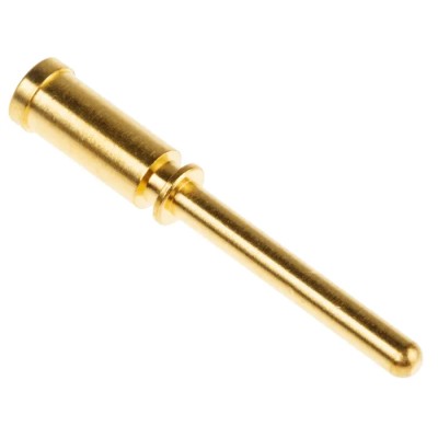 Phoenix Contact Male Crimp Circular Connector Contact 2 mm, Copper Zinc Alloy, Nickel Plated Gold Coated 1605639