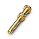 Phoenix Contact Male Crimp Circular Connector Contact 2 mm, Copper Zinc Alloy, Nickel Plated Gold Coated 1605639