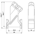 Phoenix Contact Polyamide Straight D-Sub Backshell 9 Contacts VS-09-T-2M16 1688353