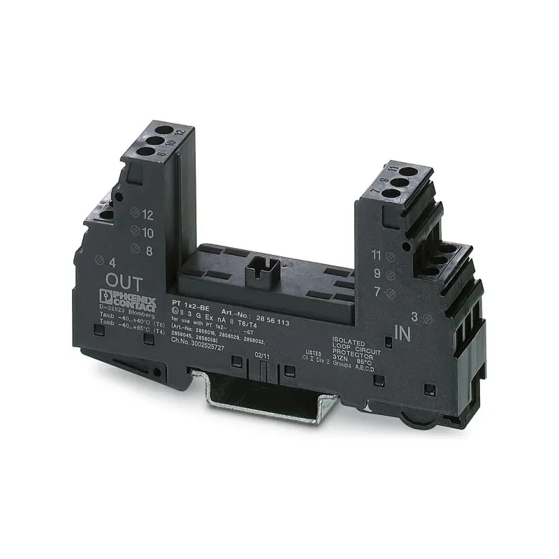 Phoenix Contact Surge Protector DIN Rail Mount, Screw Terminal PT 1X2-BE Series 2856113