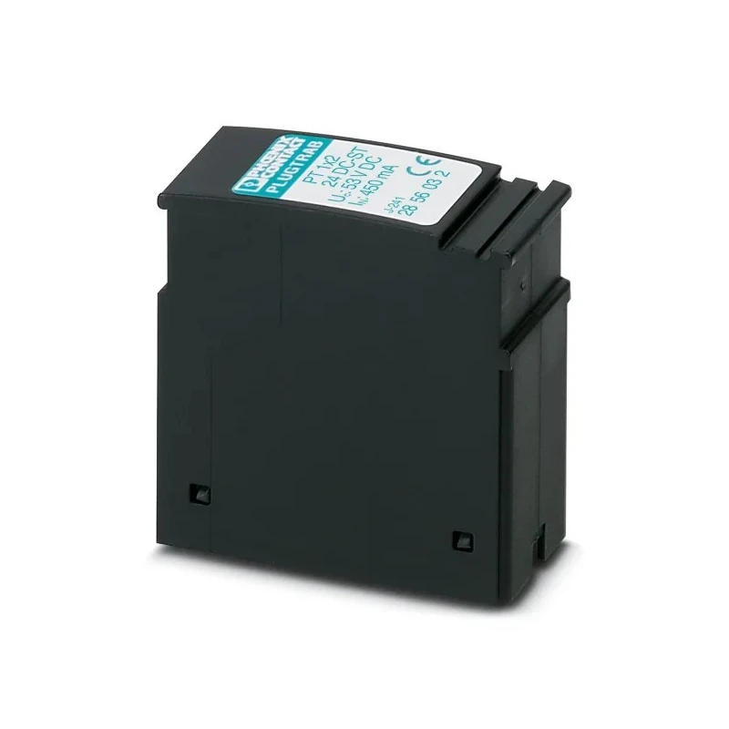 Phoenix Contact Surge Protector 20 kA, DIN Rail Screw Mount, PT 1X2-24DC-ST 2856032