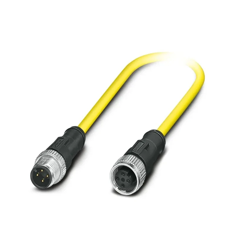 Phoenix Contact Sensor Actuator Cable Male 4 way Straight to Female 4 way Straight 30V PVC Jacket 500 mm 1406221