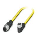 Phoenix Contact Female 4 Way M8 Right Angle to Male 4 Way M12 Straight Sensor Actuator Cable 500 mm 1406219