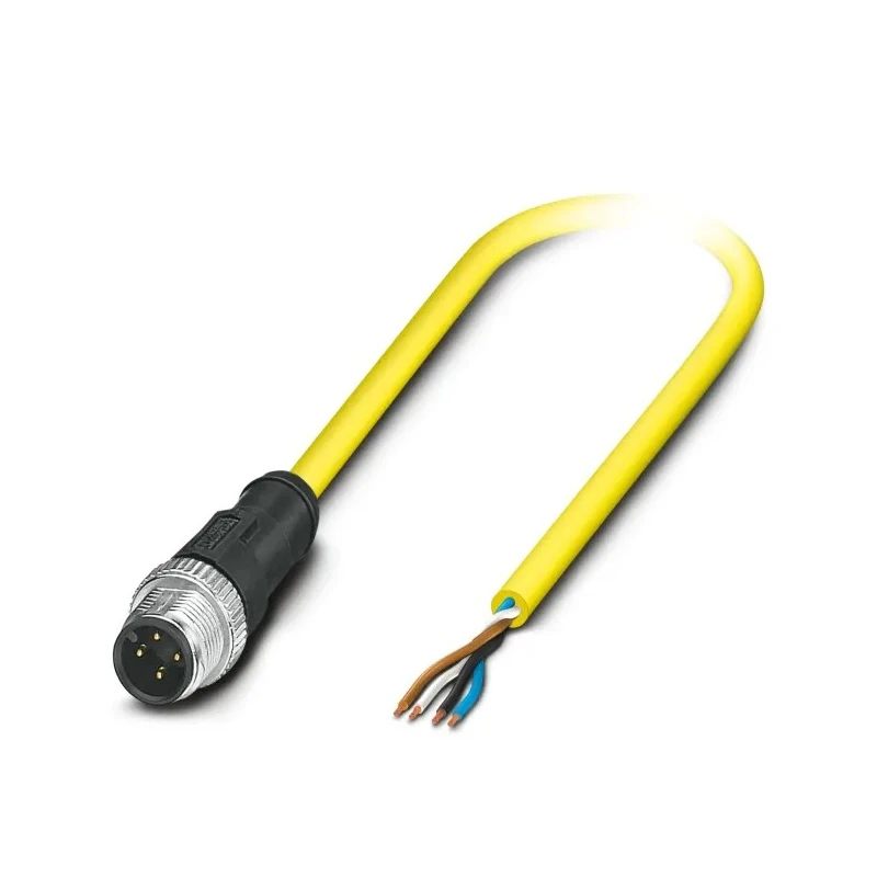 Phoenix Contact Male 4 Way Straight to 4 Way Unterminated Sensor Actuator Cable 2m 30V 1406226