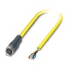 Phoenix Contact Sensor Actuator Cable Female 4 Way M8 to 4 Way Unterminated, PVC Jacket Yellow, 48V, 2m Length 1406240