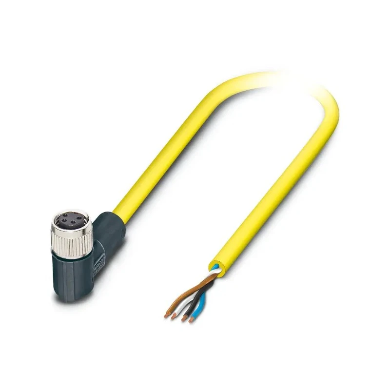 Phoenix Contact Sensor Actuator Cable Female 4 Way Right Angle to 4 Way Unterminated, 5m Length, 48, 60V AC 1406242