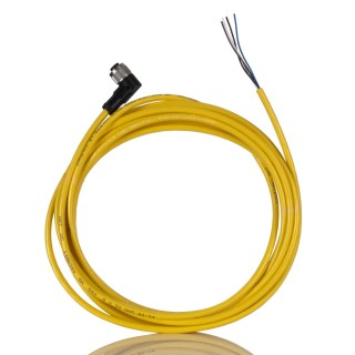 Phoenix Contact Sensor Actuator Cable Female 4 Way Right Angle to 4 Way Unterminated 5m, 250V, PVC Jacket, IP68 1406249