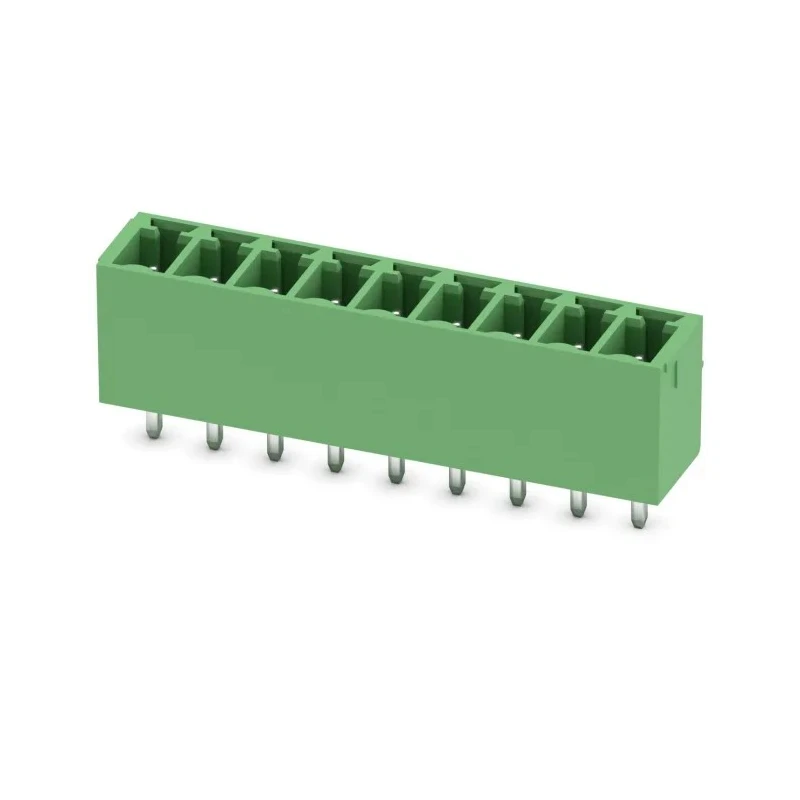 Phoenix Contact Pluggable Terminal Block 9-Contact 3.81 mm Pitch 1 Row 8A 250V Green Housing 1803497